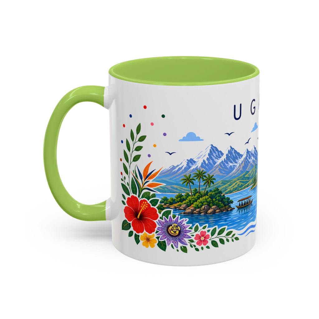 Uganda Coffee Mug | Travel Souvenir Accent Mug | Place Gift Ceramic Cup 11oz 15oz