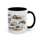 American Samoa National Park Coffee Mug | Pacific Island Rainforest Reef Gift | Accent Color Ceramic 11oz 15oz