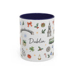 Dublin Christmas Mug | Watercolor City Souvenir, Holiday Travel Gift (11oz/15oz)