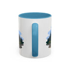 Lassen Volcanic National Park Coffee Mug | Solid Color Block Park Souvenir | 11oz 15oz Accent Mug