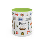 Porto Christmas Mug | Watercolor City Souvenir, Travel Gift (11oz/15oz)