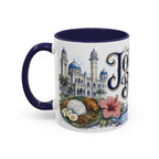 Johor Bahru Coffee Mug | Malaysia Travel Souvenir | Vintage Illustrated City Gift | 11 oz 15 oz Accent Mug