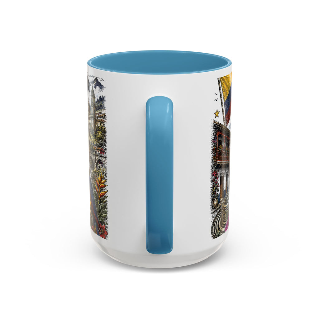 Colombia Soccer Coffee Mug | World Cup Fan Gift | Accent Color Ceramic 11oz 15oz Match Day Cup
