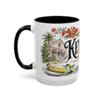 Key West Coffee Mug | United States Travel Souvenir | Vintage Illustrated City Gift | 11 oz 15 oz Accent Mug