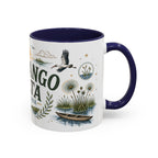Okavango Delta Coffee Mug | Travel Destination Souvenir Gift | Accent Color Ceramic 11oz 15oz