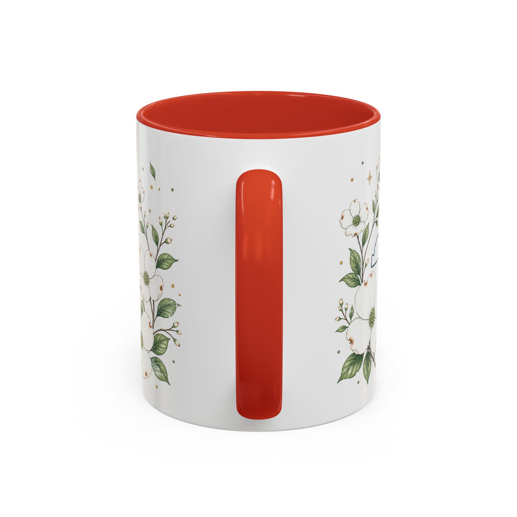 North Carolina State Map Mug | Moving Away, Homesick Gift | Botanical Accent Coffee Cup