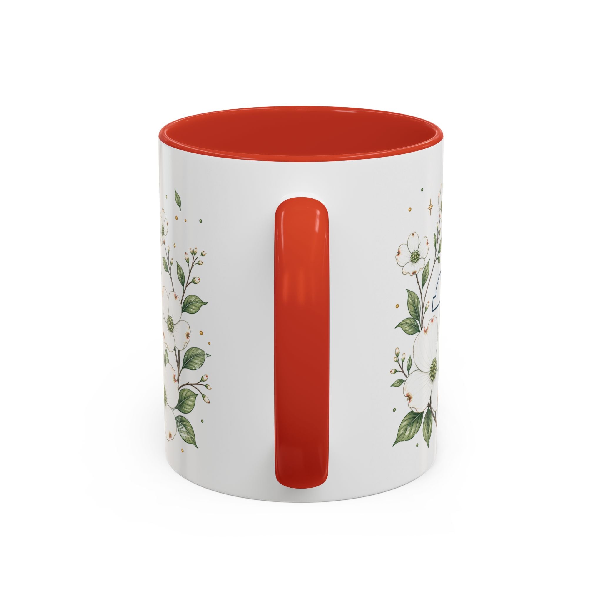 North Carolina State Map Mug | Moving Away, Homesick Gift | Botanical Accent Coffee Cup
