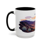 Haleakala National Park Coffee Mug | Solid Color Block Park Souvenir | 11oz 15oz Accent Mug