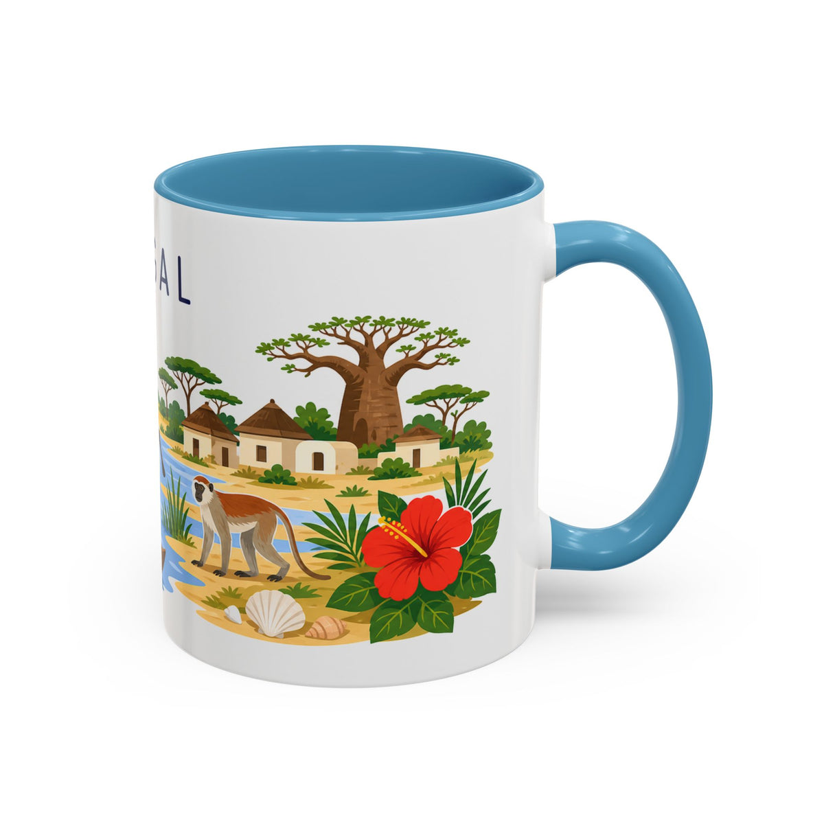 Senegal Soccer Coffee Mug | World Cup Fan Gift | Accent Color Ceramic 11oz 15oz Match Day Cup