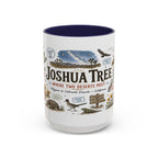 Joshua Tree Coffee Mug | National Park Desert Camping Gift | Accent Color Ceramic 11oz 15oz