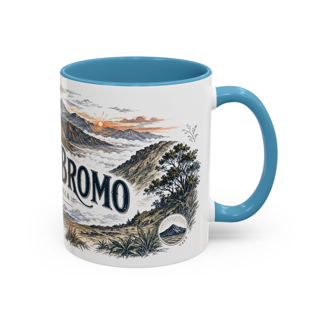 Mount Bromo Mug, Indonesia Travel Souvenir, Bucket List Gift, Accent Ceramic Coffee Mug 11oz 15oz