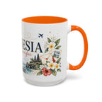 Indonesia Home Country Mug | Moving Away Gift | Long Distance Friendship | 11 oz 15 oz Accent Mug