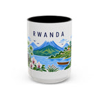 Rwanda Coffee Mug | Travel Souvenir Accent Mug | Country Gift Ceramic Cup 11oz 15oz
