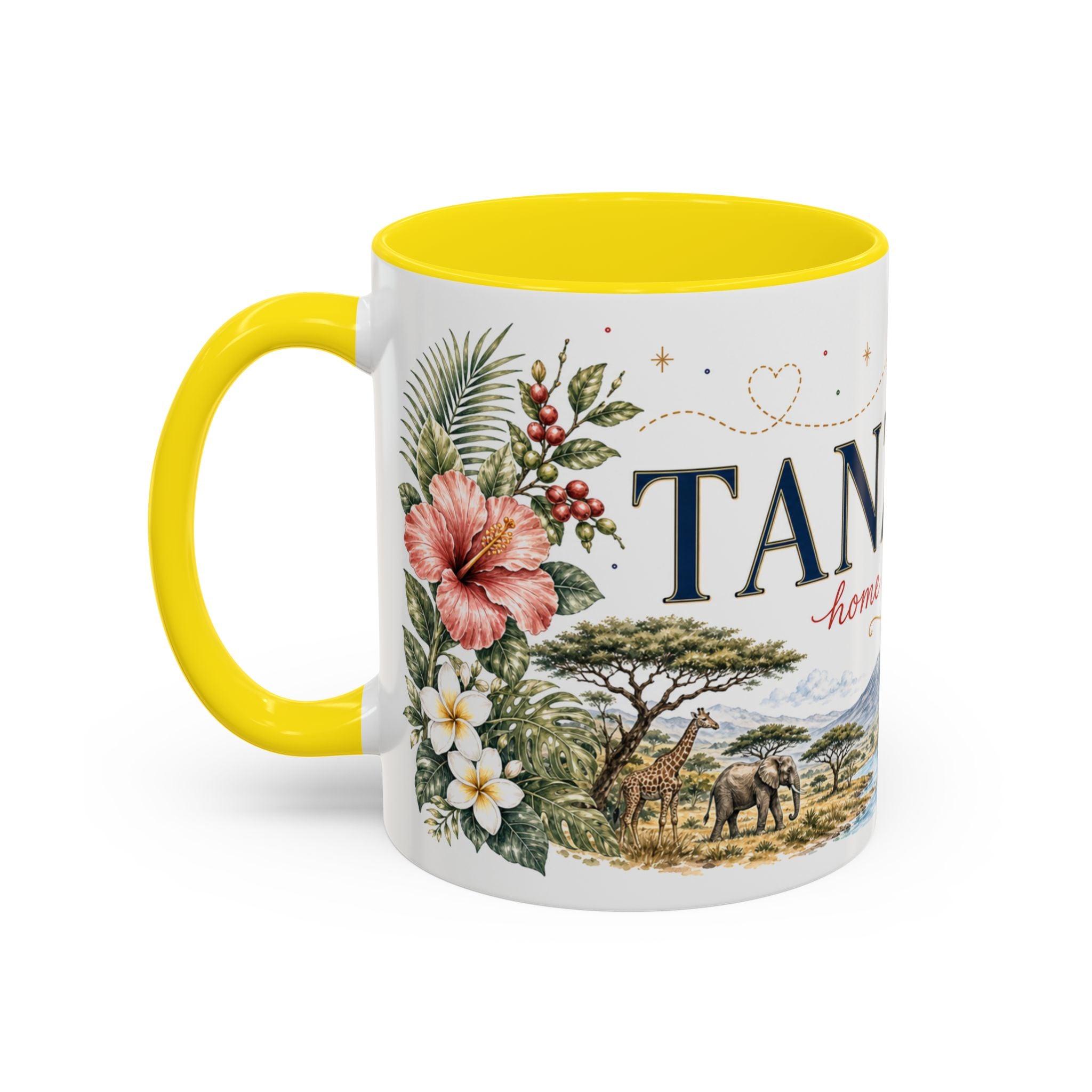 Tanzania Home Country Mug | Moving Away Gift | Long Distance Friendship | 11 oz 15 oz Accent Mug