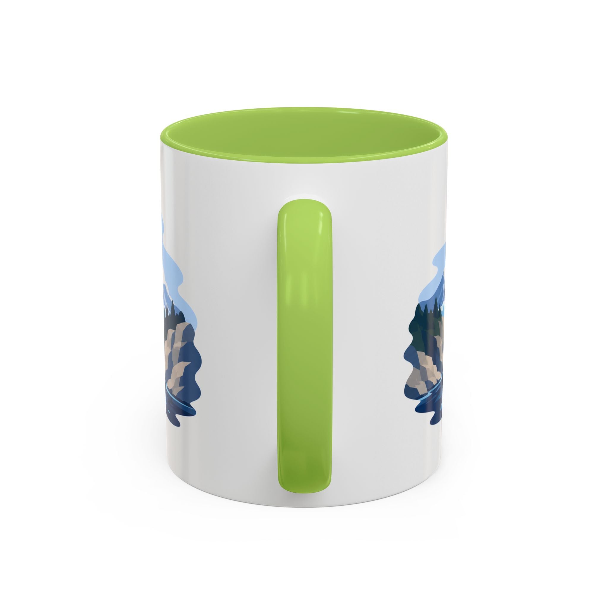 Glacier Bay National Park Coffee Mug | Solid Color Block Park Souvenir | 11oz 15oz Accent Mug