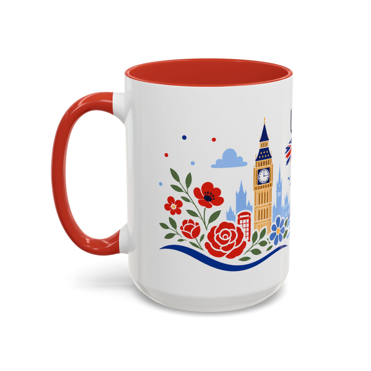 United Kingdom Coffee Mug | Travel Souvenir Accent Mug | Country Gift Ceramic Cup 11oz 15oz