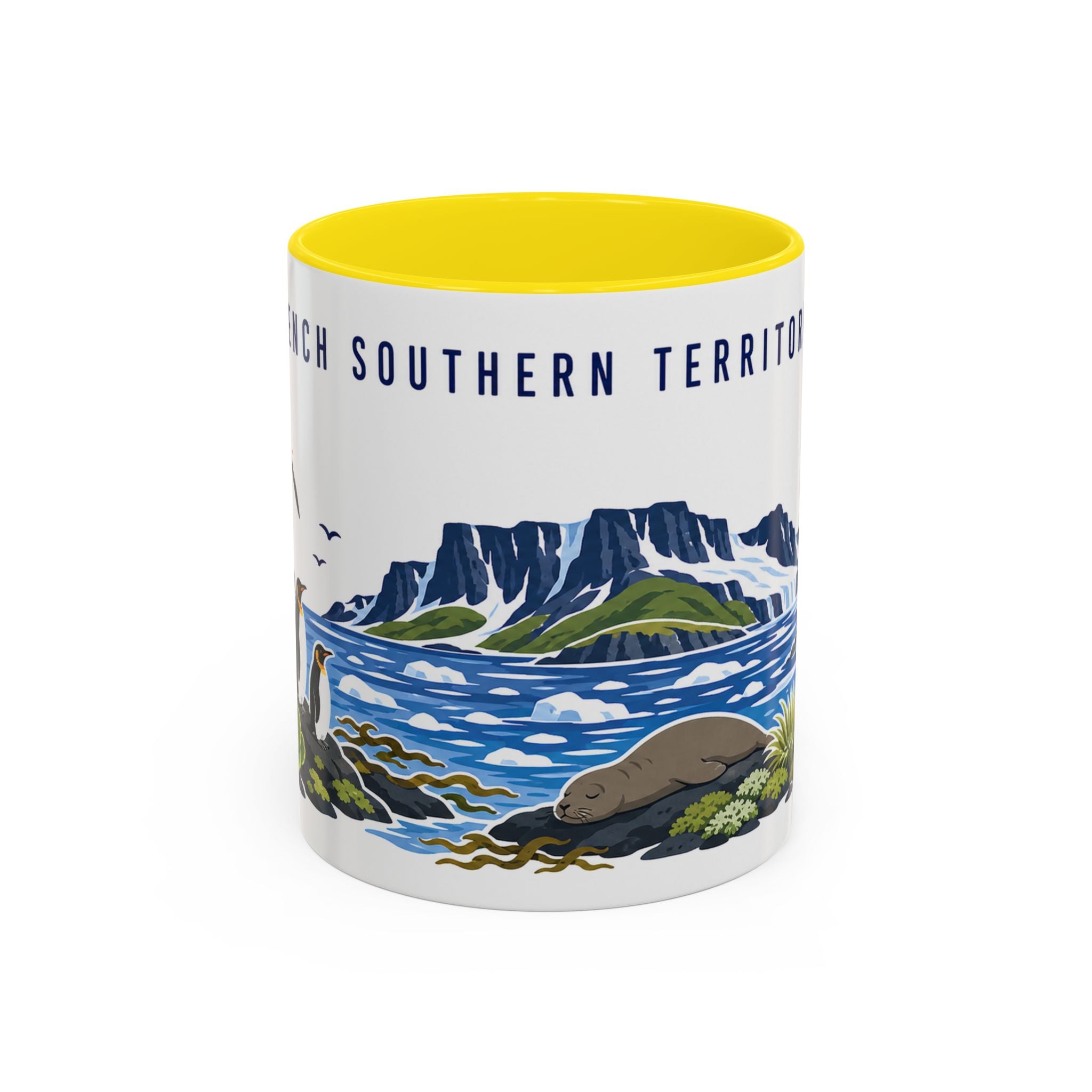 French Southern Territories Coffee Mug | Travel Souvenir Accent Mug | Country Gift Ceramic Cup 11oz 15oz