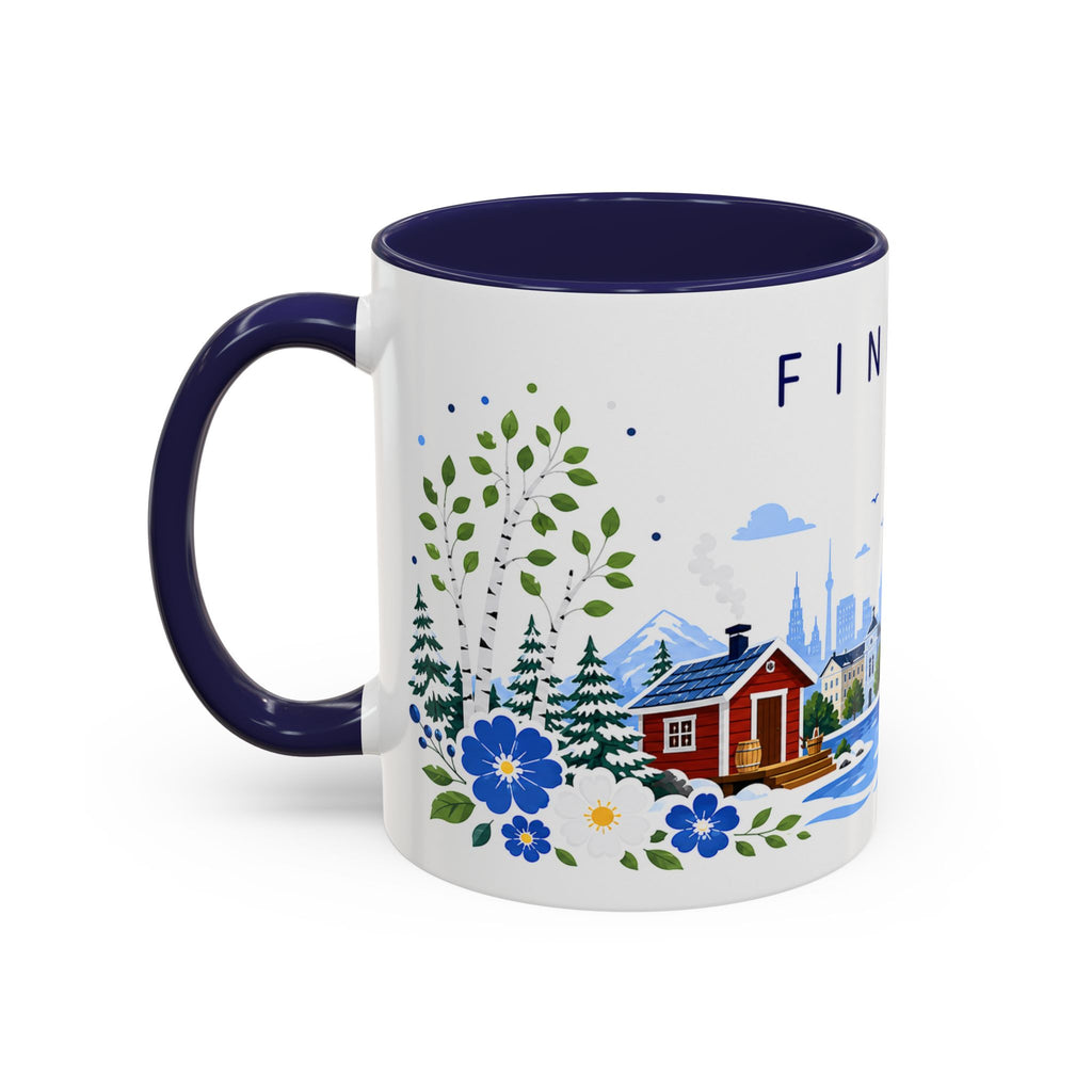 Finland Coffee Mug | Travel Souvenir Accent Mug | Place Gift Ceramic Cup 11oz 15oz