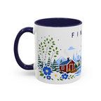 Finland Coffee Mug | Travel Souvenir Accent Mug | Place Gift Ceramic Cup 11oz 15oz