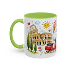 Rome Travel Mug | European City Souvenir Accent Coffee Mug | 11oz 15oz Ceramic Cup