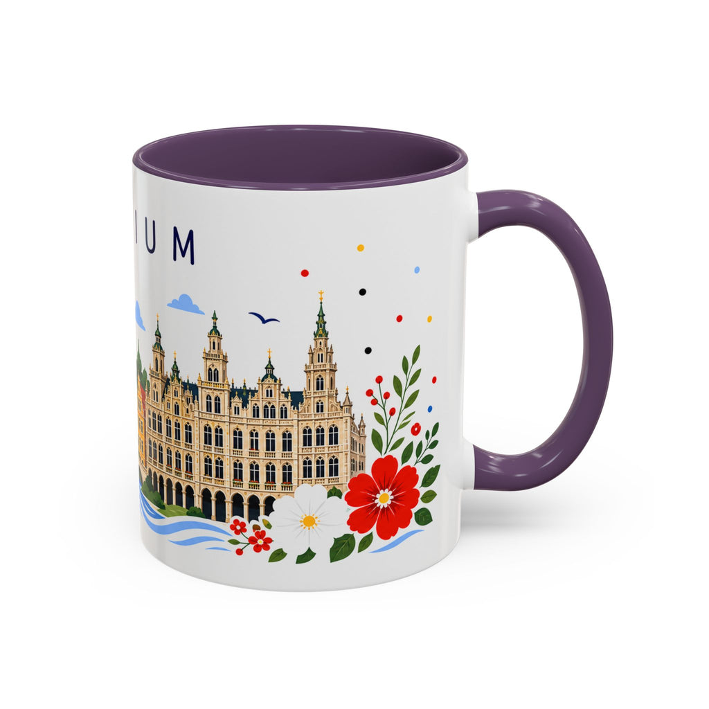 Belgium Coffee Mug | Travel Souvenir Accent Mug | Place Gift Ceramic Cup 11oz 15oz