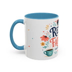 Retired And Fabulous Coffee Mug | Retirement Gift For Women Men | Accent Color Ceramic 11oz 15oz