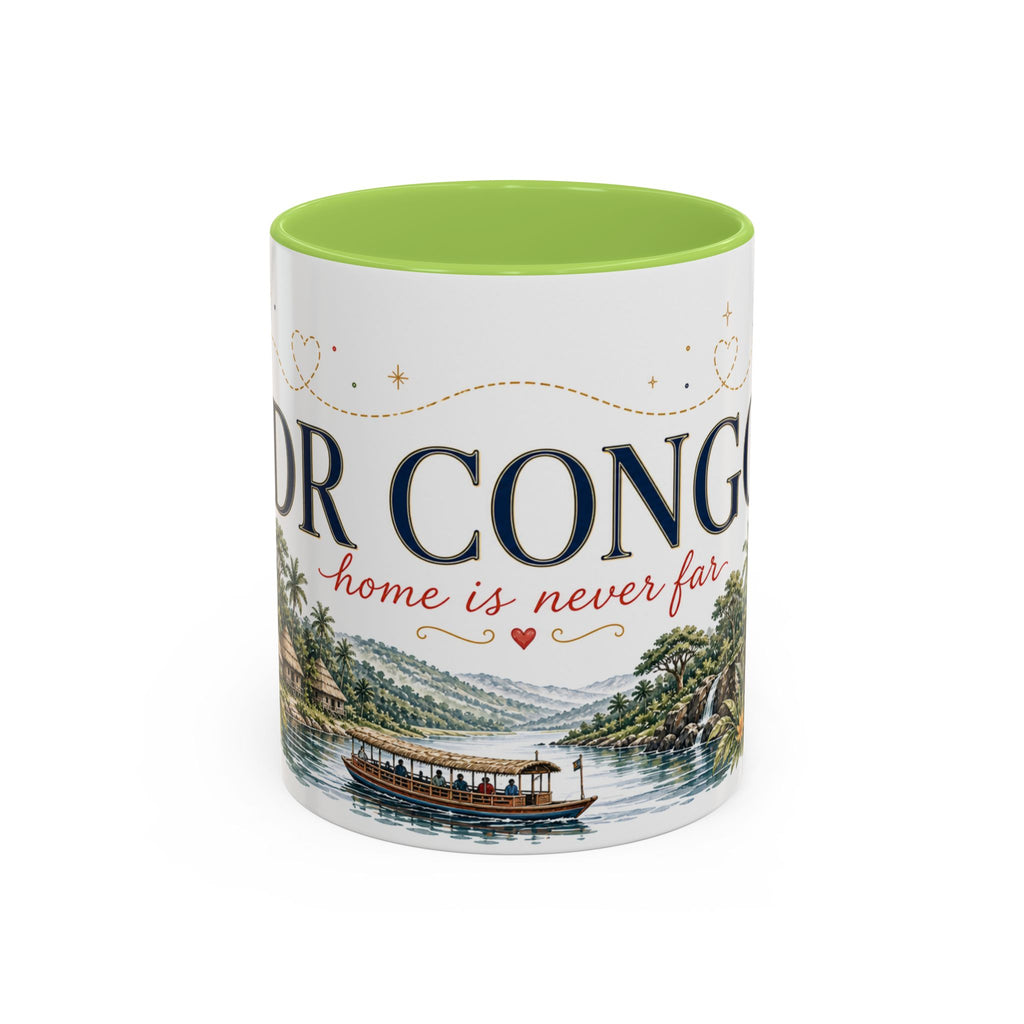 DR Congo Home Country Mug | Moving Away Gift | Long Distance Friendship | 11 oz 15 oz Accent Mug