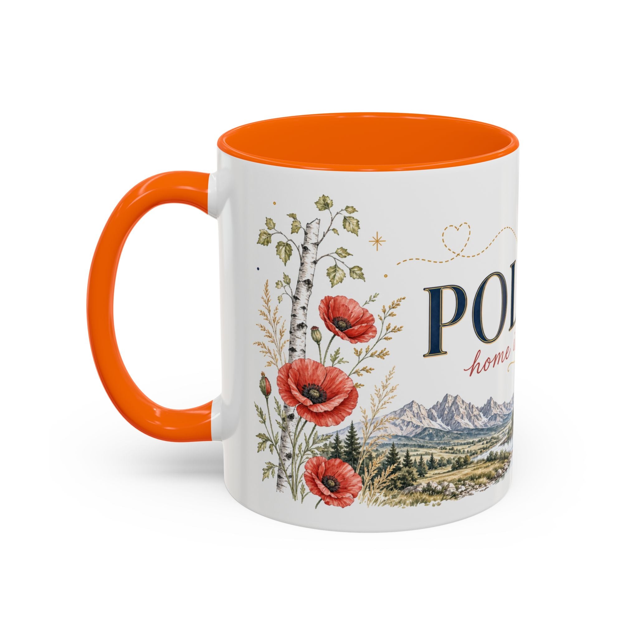 Poland Home Country Mug | Moving Away Gift | Long Distance Friendship | 11 oz 15 oz Accent Mug