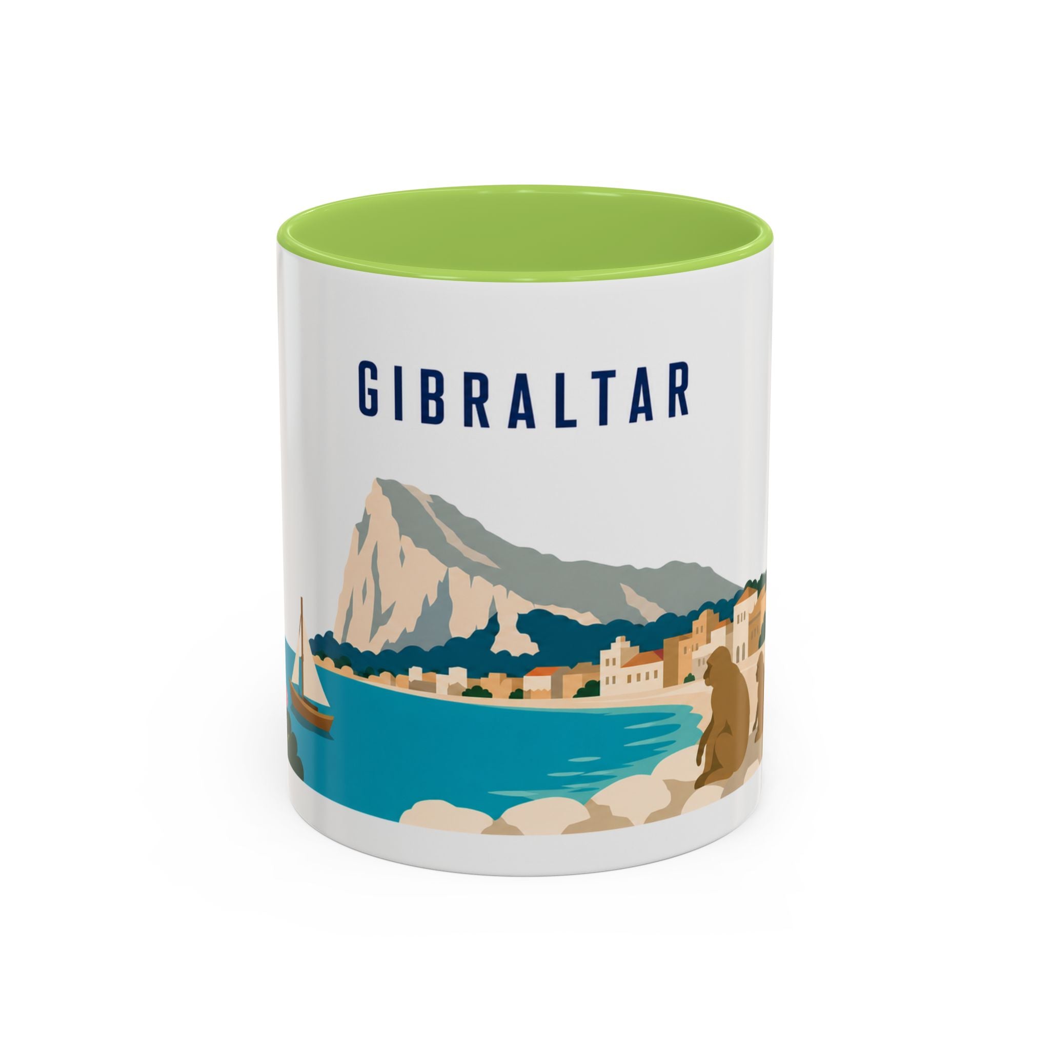 Gibraltar Coffee Mug | Travel Souvenir Accent Mug | Country Gift Ceramic Cup 11oz 15oz