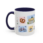 Berlin Coffee Mug | Postage Stamp Collage Mug | Travel Souvenir Accent Cup 11oz 15oz