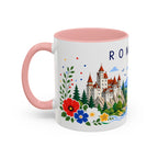 Romania Coffee Mug | Travel Souvenir Accent Mug | Place Gift Ceramic Cup 11oz 15oz