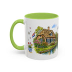 Giethoorn Illustrated Travel Mug | Netherlands Souvenir Accent Coffee Mug | 11oz 15oz Ceramic Cup