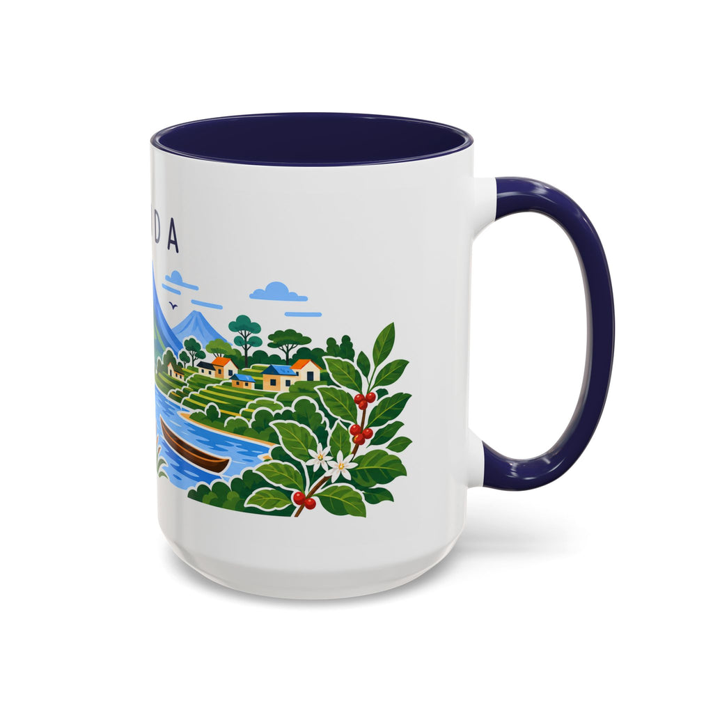 Rwanda Coffee Mug | Travel Souvenir Accent Mug | Country Gift Ceramic Cup 11oz 15oz