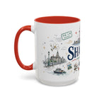 Shanghai Coffee Mug | China Souvenir Travel Gift | Accent Color Ceramic 11oz 15oz