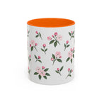 Connecticut Mountain Laurel Mug, State Flower Floral Coffee Cup, 11oz Botanical Gift