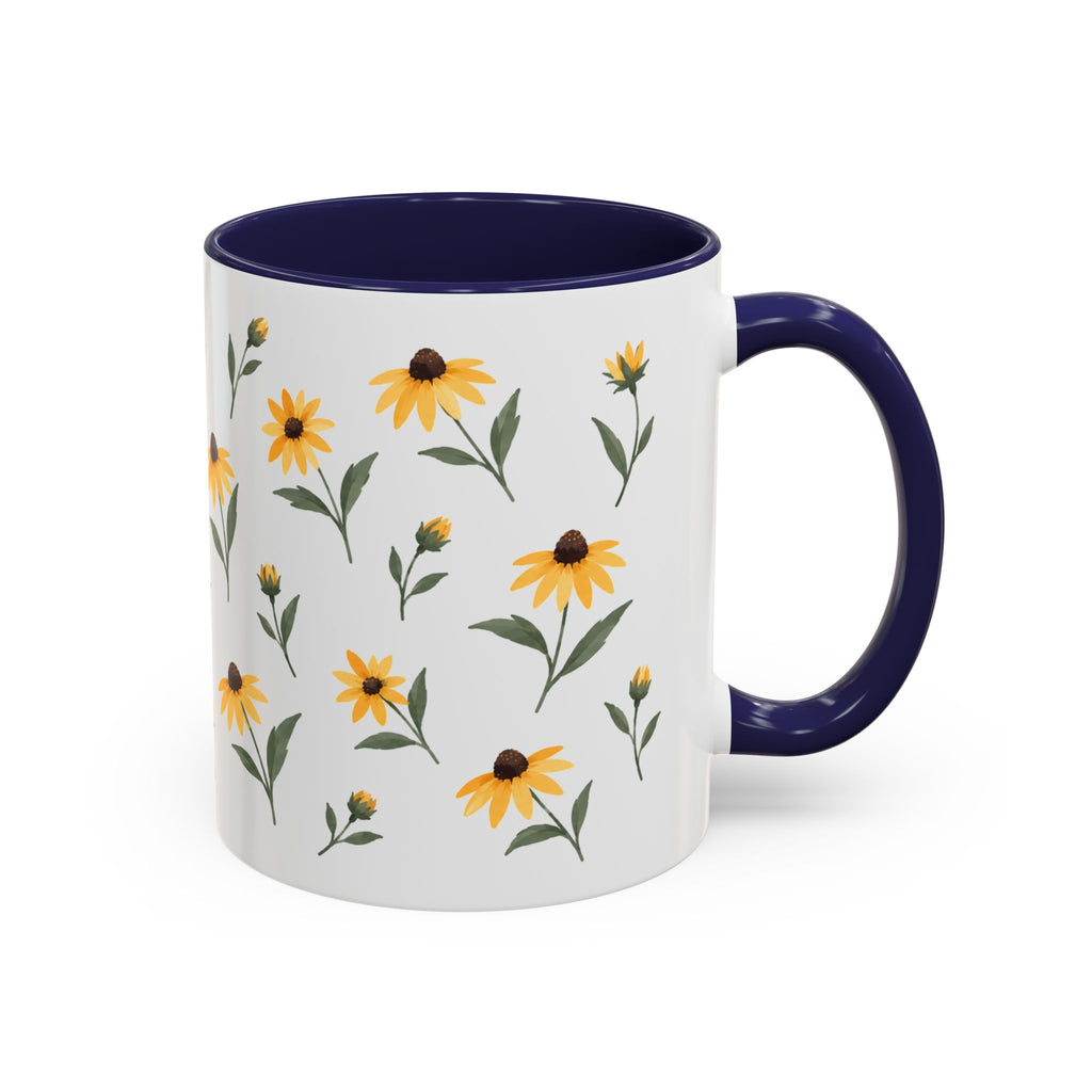 Maryland Black-eyed Susan Mug, State Flower Floral Coffee Cup, 11oz Botanical Gift
