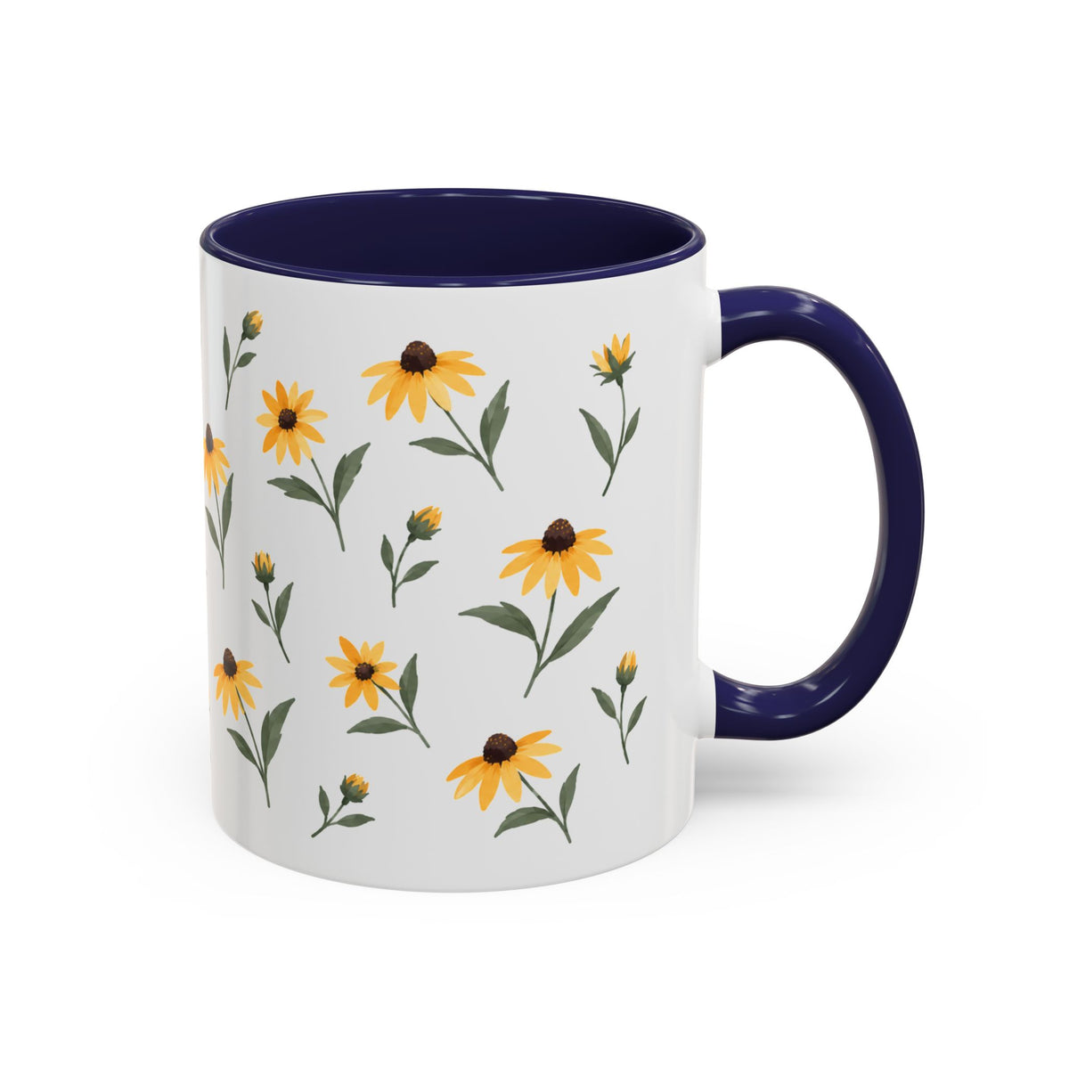 Maryland Black-eyed Susan Mug, State Flower Floral Coffee Cup, 11oz Botanical Gift