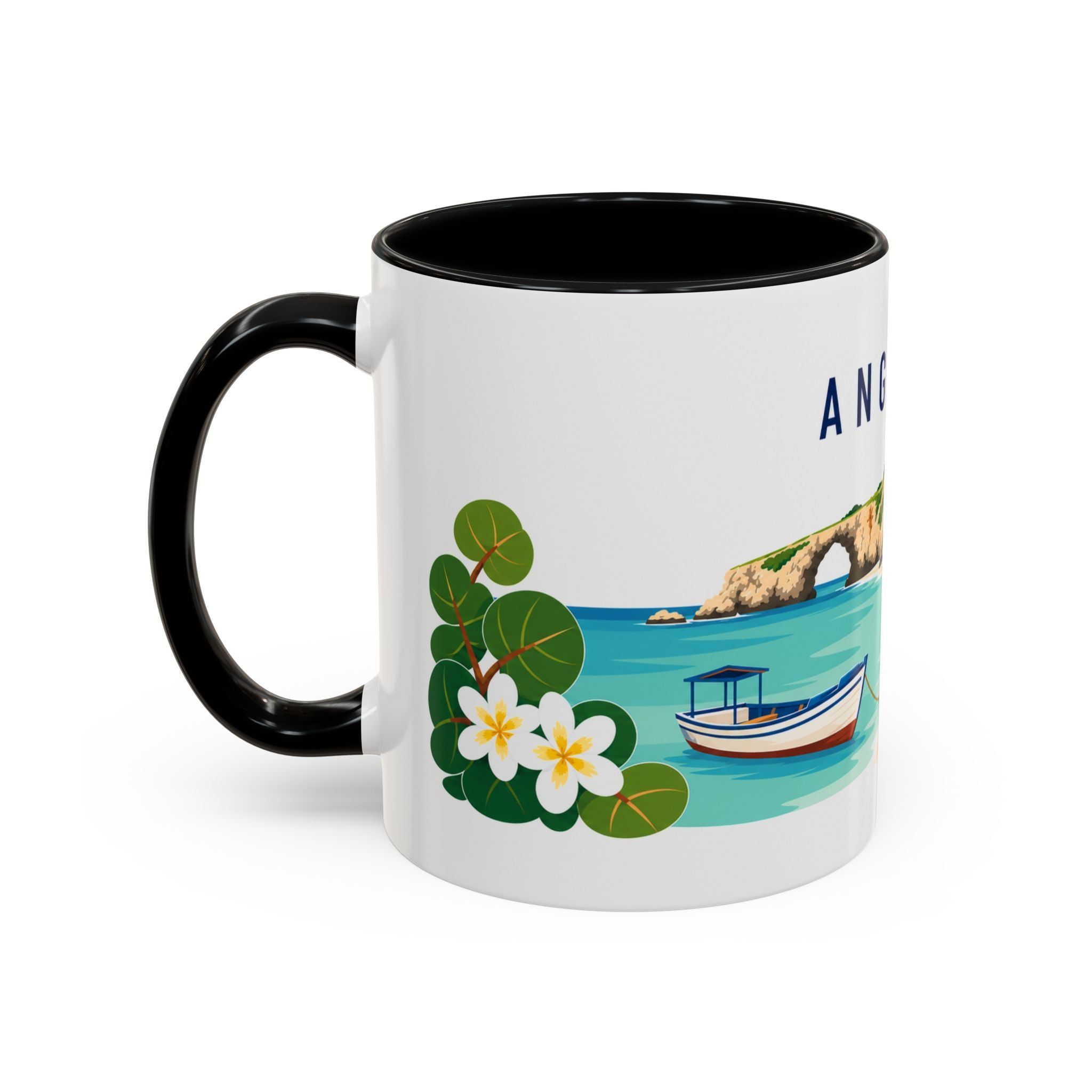 Anguilla Coffee Mug | Travel Souvenir Accent Mug | Country Gift Ceramic Cup 11oz 15oz