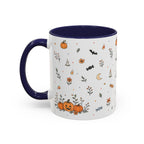 Halloween Party Mug | Ghost Black Cat Candy Watercolor Gift | Accent Cup 11oz 15oz