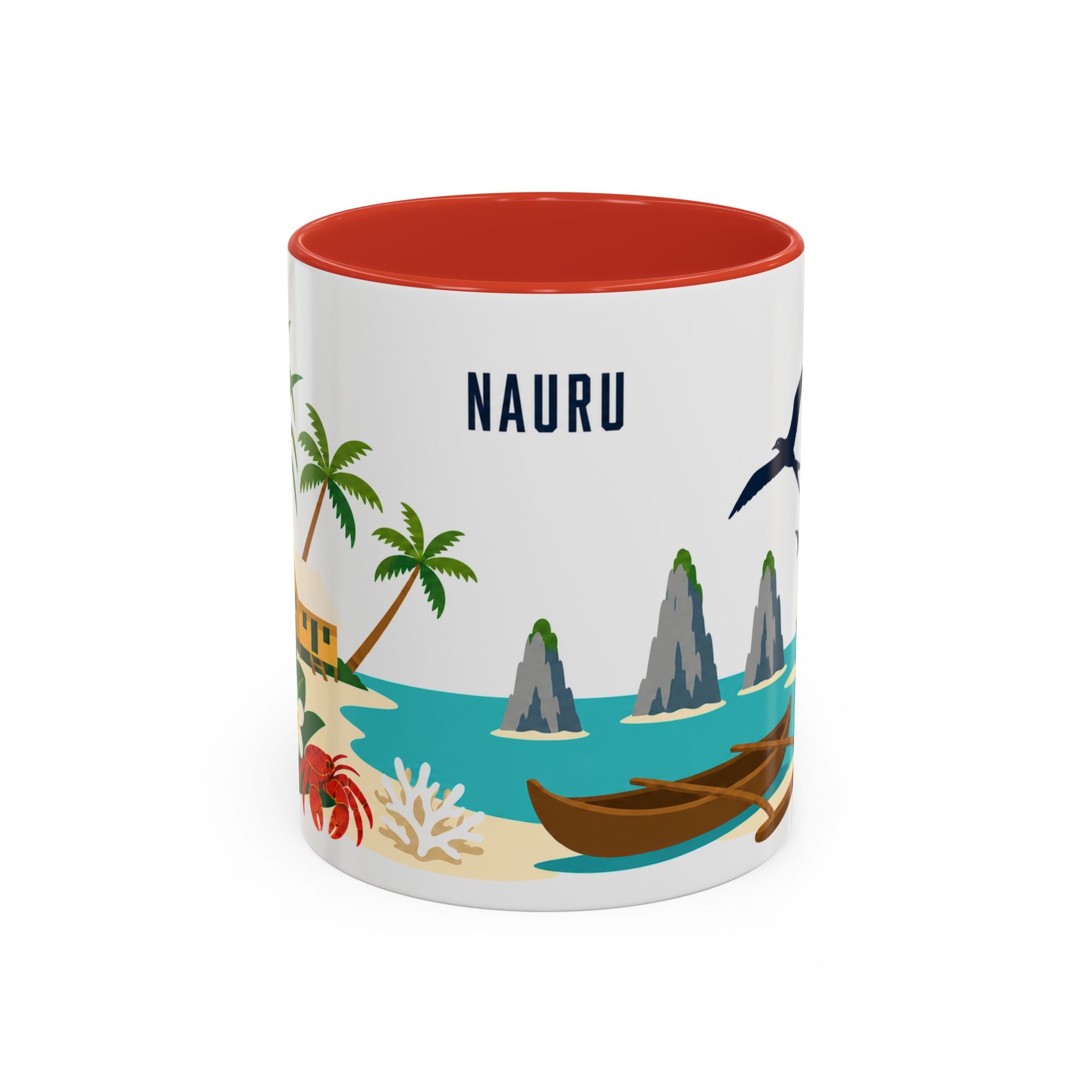 Nauru Coffee Mug | Travel Souvenir Accent Mug | Country Gift Ceramic Cup 11oz 15oz