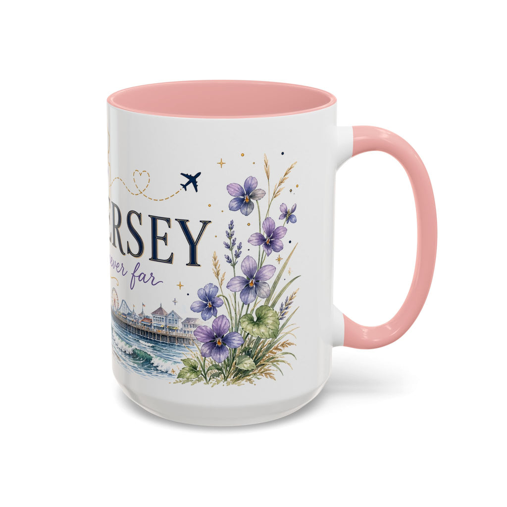 New Jersey Home State Mug | Moving Away Gift | Long Distance Friendship Coffee Cup | 11oz 15oz Accent Mug