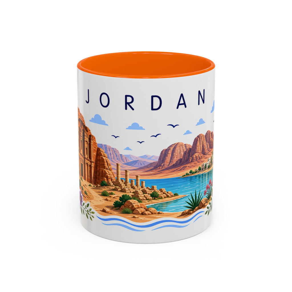 Jordan Coffee Mug | Travel Souvenir Accent Mug | Place Gift Ceramic Cup 11oz 15oz
