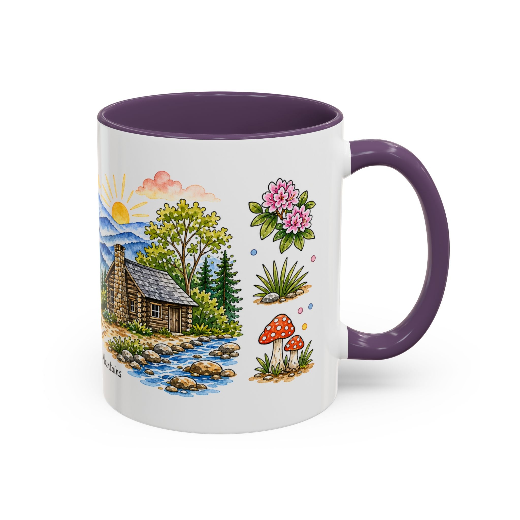 Great Smoky Mountains National Park Mug | US Travel Souvenir Accent Coffee Mug | 11oz 15oz Ceramic Cup