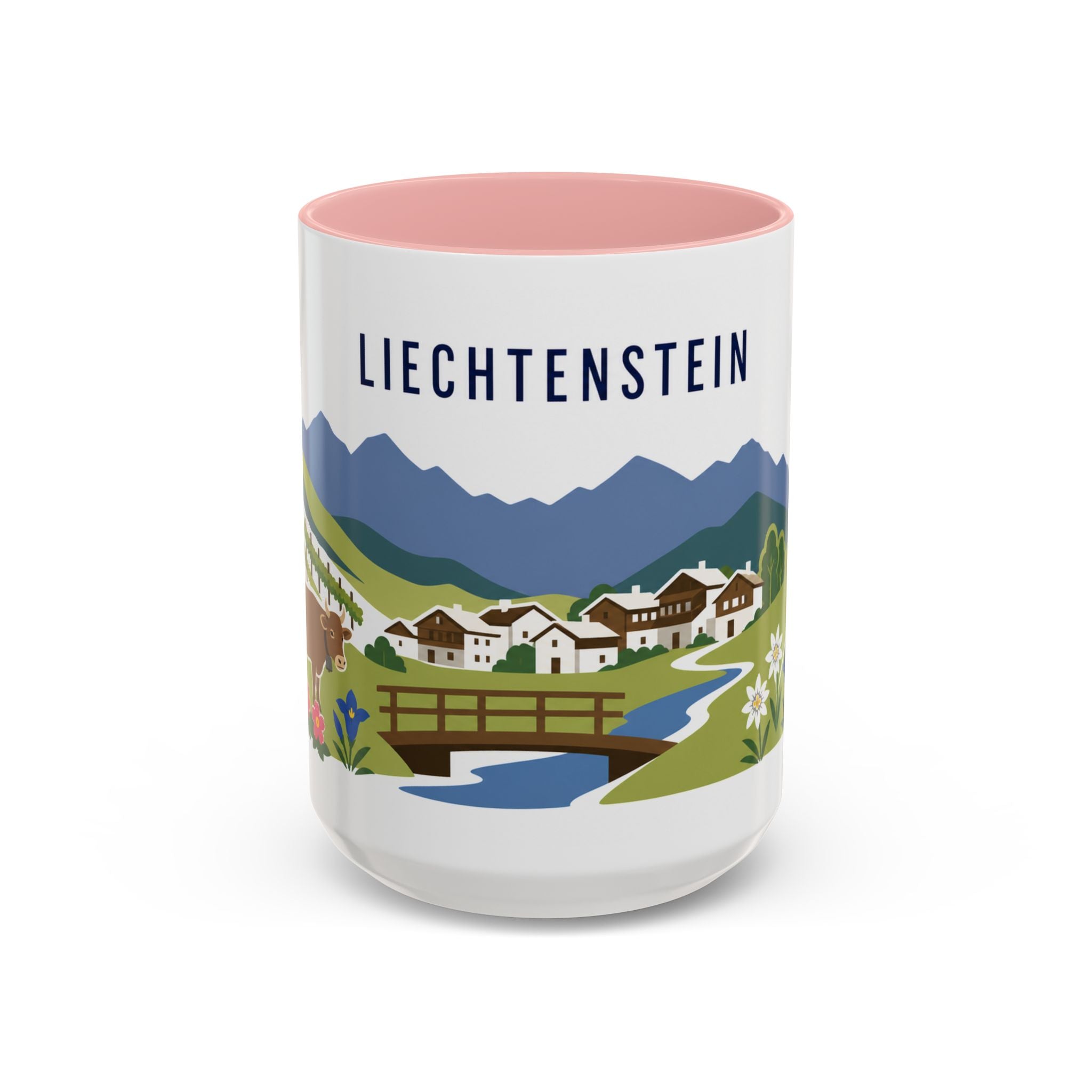 Liechtenstein Coffee Mug | Travel Souvenir Accent Mug | Country Gift Ceramic Cup 11oz 15oz