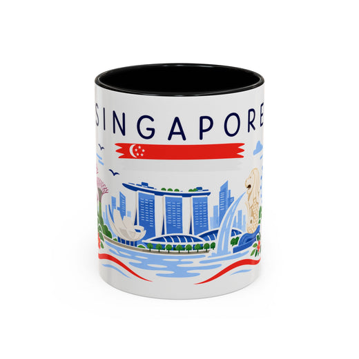 Singapore Coffee Mug | Travel Souvenir Accent Mug | Country Gift Ceramic Cup 11oz 15oz