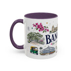 Bangalore Coffee Mug | India Souvenir Travel Gift | Accent Color Ceramic 11oz 15oz