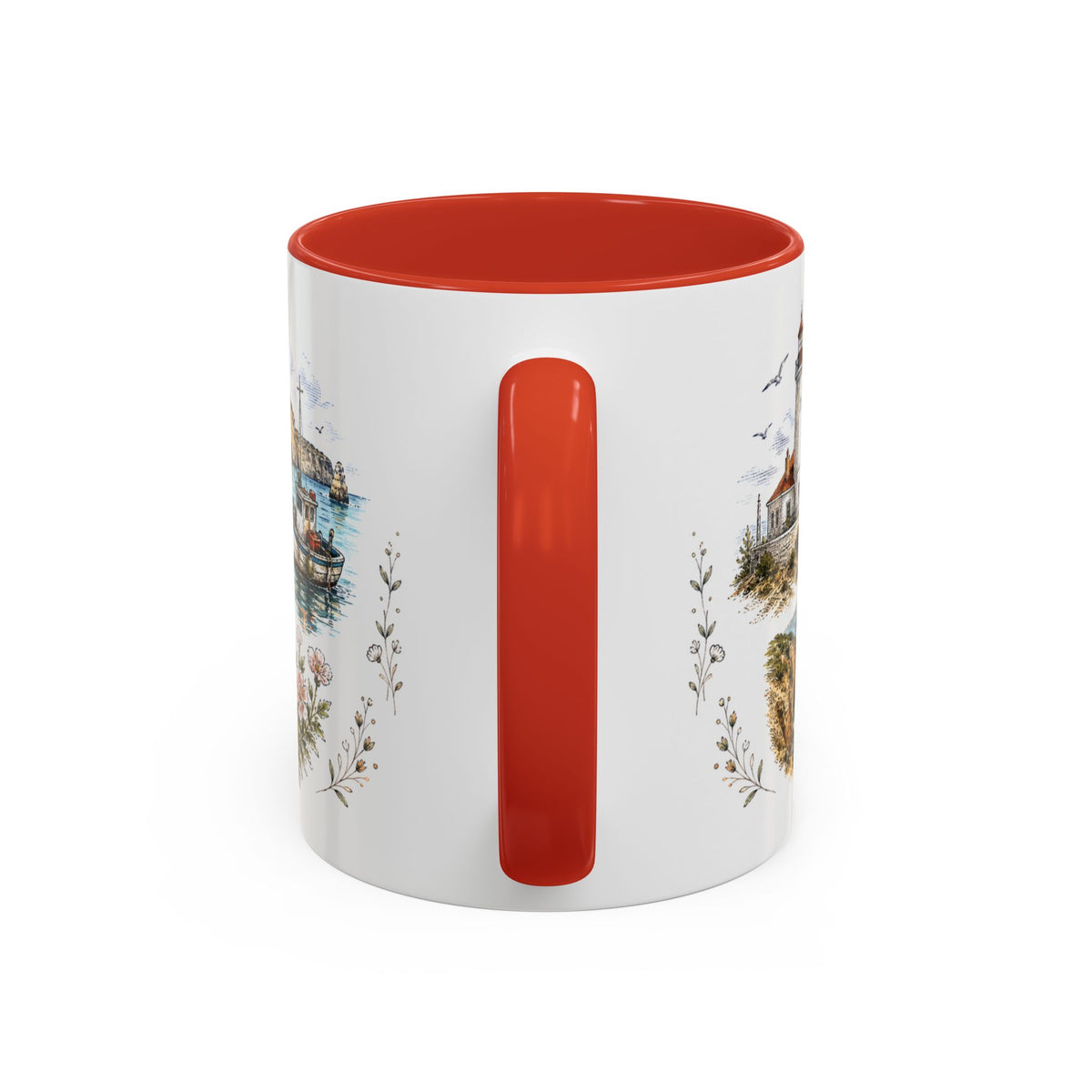 Algarve Coast Mug, Portugal Travel Souvenir, Bucket List Gift, Accent Ceramic Coffee Mug 11oz 15oz