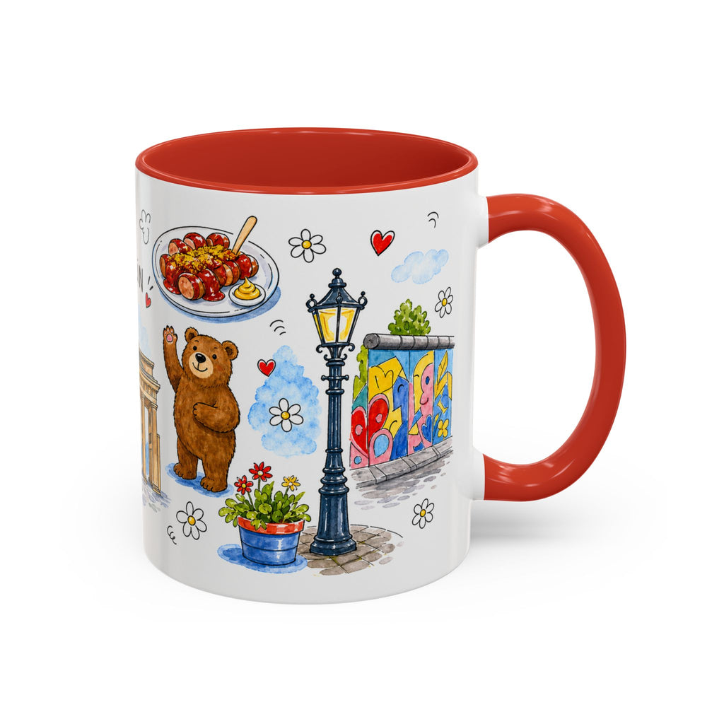 Berlin Travel Mug | European City Souvenir Accent Coffee Mug | 11oz 15oz Ceramic Cup