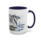 Shenzhen Coffee Mug | China Travel Souvenir | Vintage Illustrated City Gift | 11 oz 15 oz Accent Mug