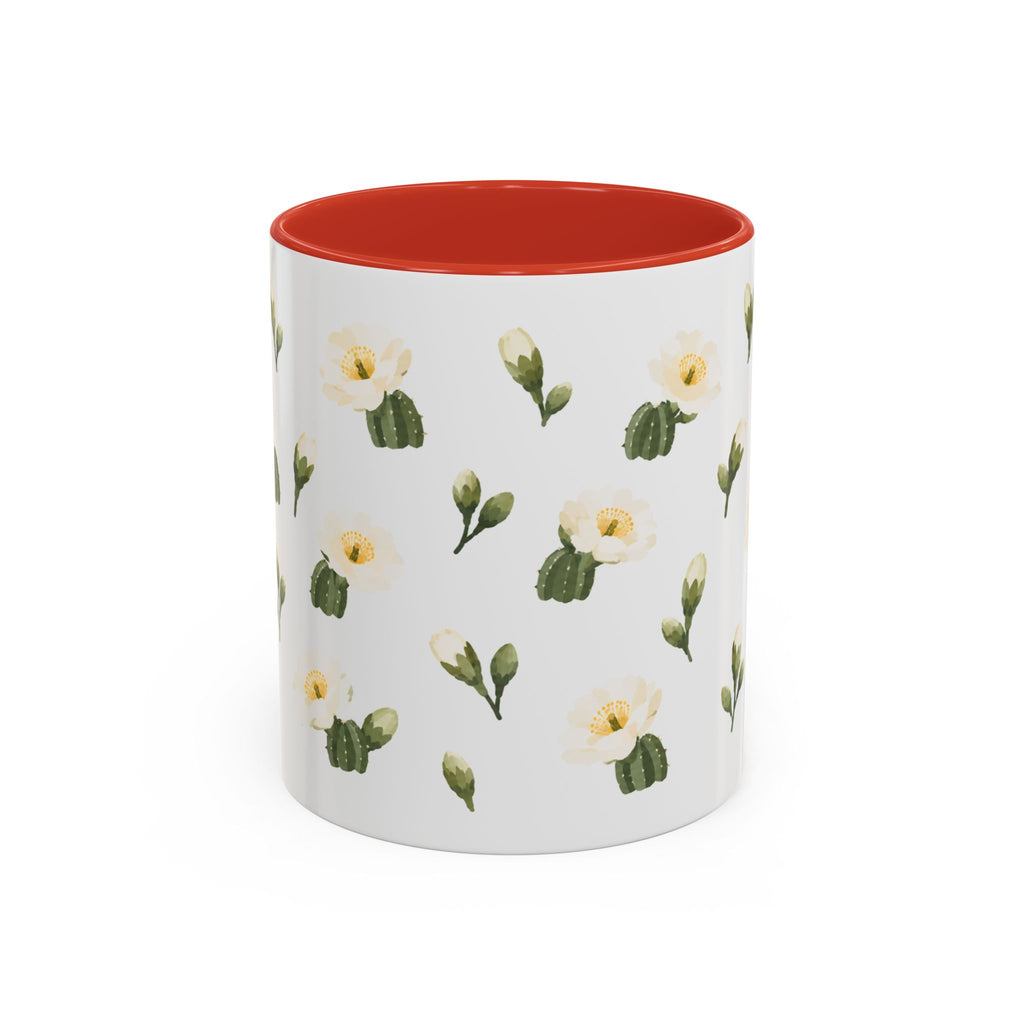 Arizona Saguaro cactus blossom Mug, State Flower Floral Coffee Cup, 11oz Botanical Gift